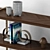 Modern Metal Shelf Sculpture 3D model small image 6