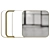 Contemporary Good Vibes Mirror, 90cm 3D model small image 1