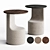 Comfortable Modern Hippo Side Table 3D model small image 5