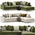 Stylish Cleveland Corner Sofa - Multicolor 3D model small image 1