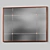 Bronze-Finished Rectangular Metal Mirror 3D model small image 2
