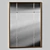 Bronze-Finished Rectangular Metal Mirror 3D model small image 3