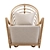  Scandinavian Rattan Armchair 2017 3D model small image 2