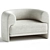 Elegant Andrea Bonini Armchair 3D model small image 1