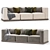 Minimalist S02 Sofa Set by Karimoku 3D model small image 2