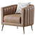 Modern Chaise Lounge Chair 2014 3D model small image 1