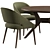 Modern Dining Set Konyshev Rolf Benz 3D model small image 3