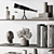 Chic Wall Decor Set 135 3D model small image 3