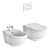 Time Wall-Hung Ceramic Toilet & Bidet 3D model small image 5