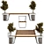 Modern Urban Furniture Set 14 3D model small image 2