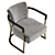 Kathryn Fabric Easy Chair 73x72x69cm 3D model small image 5