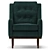 Translated description: "Reset X-Form, apply Turbosmooth"

Chic Reset Armchair Design 3D model small image 2