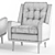 Translated description: "Reset X-Form, apply Turbosmooth"

Chic Reset Armchair Design 3D model small image 10