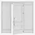 Aluminum Door 314 Corona Render 3D model small image 5