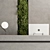 Modern Reception Desk Office Set 3D model small image 2