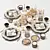 Modern Table Setting with Textures 3D model small image 1
