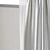 Light Grey Curtain Roller Blinds 3D model small image 2