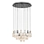 Sparkling LED Bottle Chandelier 3D model small image 1