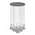 Sparkling LED Bottle Chandelier 3D model small image 2