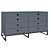 Candy 6-Drawer Dresser for Modern Bedroom 3D model small image 1