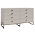 Candy 6-Drawer Dresser for Modern Bedroom 3D model small image 3