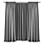 Modern Curtain Panel Design 3D model small image 2