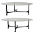 Vintage Bronze Glass Coffee Table 3D model small image 1