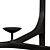 Vintage Bronze Glass Coffee Table 3D model small image 3