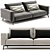 Flexform Ettore 2-Seat Sofa 3D model small image 3