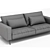 Flexform Ettore 2-Seat Sofa 3D model small image 4