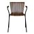 Streamlined Veneer Stacking Chair 3D model small image 3