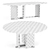 Luxury French Design Dining Tables 3D model small image 5