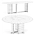Luxury French Design Dining Tables 3D model small image 6