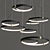 Elegant Amadeo LED Ring Pendant 3D model small image 2