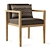 Restoration Hardware Teak Dining Armchair 3D model small image 1