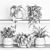 Modern Plant Shelf Display Stand 3D model small image 2