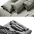 Linen Bedding Set in 2 Colors 3D model small image 3