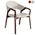 Modern Accent Chair, Faux Leather 3D model small image 1