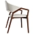 Modern Accent Chair, Faux Leather 3D model small image 3