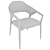 Modern Accent Chair, Faux Leather 3D model small image 5