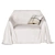 Home Linen Chair Cover 3D model small image 2