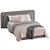 Modern Marian Bed with 2 Color Options 3D model small image 2