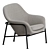 Modern Metal Lounge Chair, Normann Copenhagen 3D model small image 6