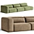 Contemporary Modular Sofa Set 2017 3D model small image 2
