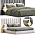 Modern Low Profile Bed Frame 3D model small image 1