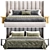 Modern Low Profile Bed Frame 3D model small image 3