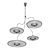 Sleek Cosmos-Inspired Cassini Chandelier 3D model small image 5