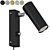 Minimalist Puck Wall Sconce 3D model small image 1