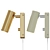 Minimalist Puck Wall Sconce 3D model small image 3