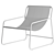 Metal Outdoor Lounge Chair: Connubia 3D model small image 2
